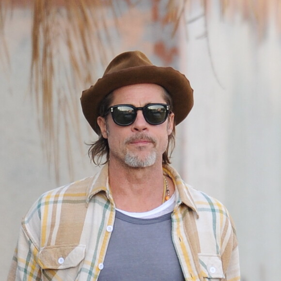 Exclusif - Brad Pitt quitte sa galerie d'art de Los Angeles, le 15 décembre 2019.