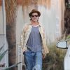 Exclusif - Brad Pitt quitte sa galerie d'art de Los Angeles, le 15 décembre 2019.