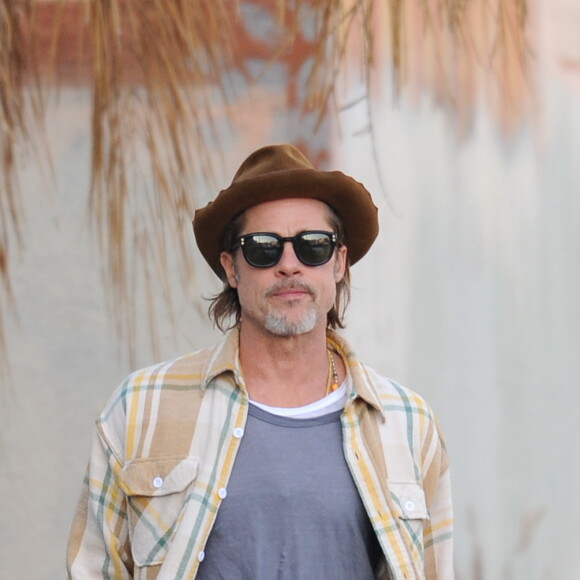 Exclusif - Brad Pitt quitte sa galerie d'art de Los Angeles, le 15 décembre 2019.