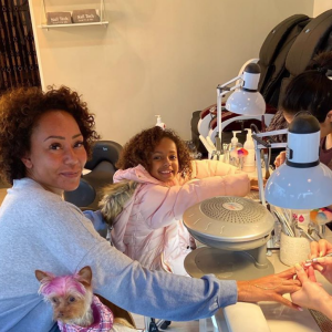 Mel B et sa fille Madison. Novembre 2019.