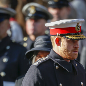 Le prince Harry, duc de Sussex - La famille royale d'Angleterre lors du National Service of Remembrance à Londres le 10 novembre 2019.