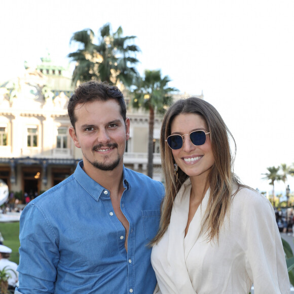 Juan Arbelaez et sa fiancée Laury Thilleman - Personnalités sur la place du Casino de Monte-Carlo dans le cadre de la seconde édition des Influencer Awards à Monaco, le 5 octobre 2019. © Olivier Huitel / Pool Monaco / Bestimage