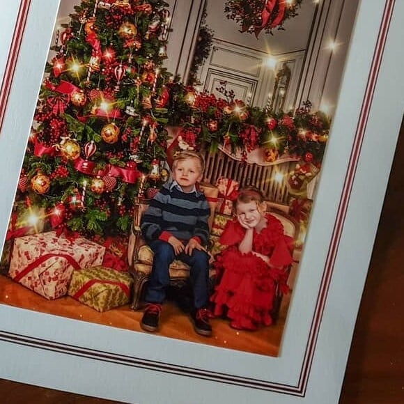 La carte de voeux 2019 du prince Albert et son épouse Charlene, avec leurs enfants Jacques et Gabriella.