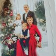 La carte de voeux 2019 du prince Albert et son épouse Charlene, avec leurs enfants Jacques et Gabriella.