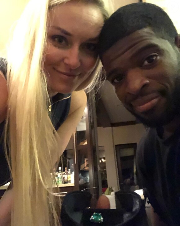 Lindsey Vonn et P. K. Subban, photo Instagram