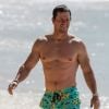 Mark Wahlberg et sa femme Rhea Durham à la plage à la Barbade le 30 décembre 2018. 30/12/2018 - Bridgetown