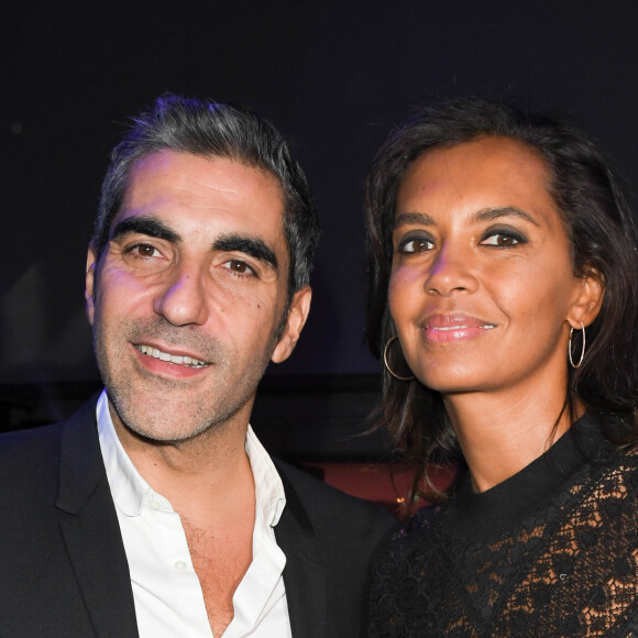 Exclusif - No Tabloids - Ary Abittan et Karine Le Marchand - Soirée caritative des parrains de l'Appel national pour la Tsedaka au Pavillon Gabriel parrainnée cette année par M. Drucker à Paris le 1er décembre 2019. Le dîner a été suivi d'une vente aux enchère avec un rare disque d'or de Jean-Jacques Goldman offert par Jean Jacques et dédicacé spécialement pour la soirée. © Coadic Guirec-Cyril Moreau/Bestimage