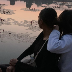 Karine Le Marchand en voyage en famille au Cambodge - Instagram, 29 décembre 2019