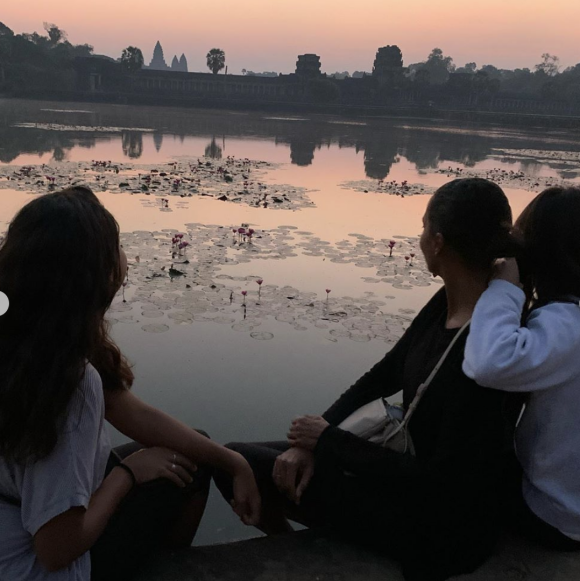 Karine Le Marchand en voyage en famille au Cambodge - Instagram, 29 décembre 2019