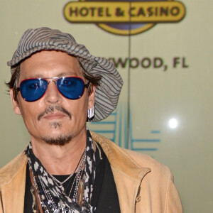 Johnny Depp - Les célébrités assistent à l'ouverture du "Guitar Hotel" au "Seminole Hard Rock Hotel et Casino" à Hollywood en Floride, le 24 octobre 2019.