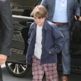 Jack John Christopher Depp III (dit Jack, fils de Vanessa Paradis et Johnny Depp) arrive au Grand Palais pour assister au deuxième défilé Chanel (collection haute-couture automne-hiver 2015-2016) Paris, le 7 juillet 2015.