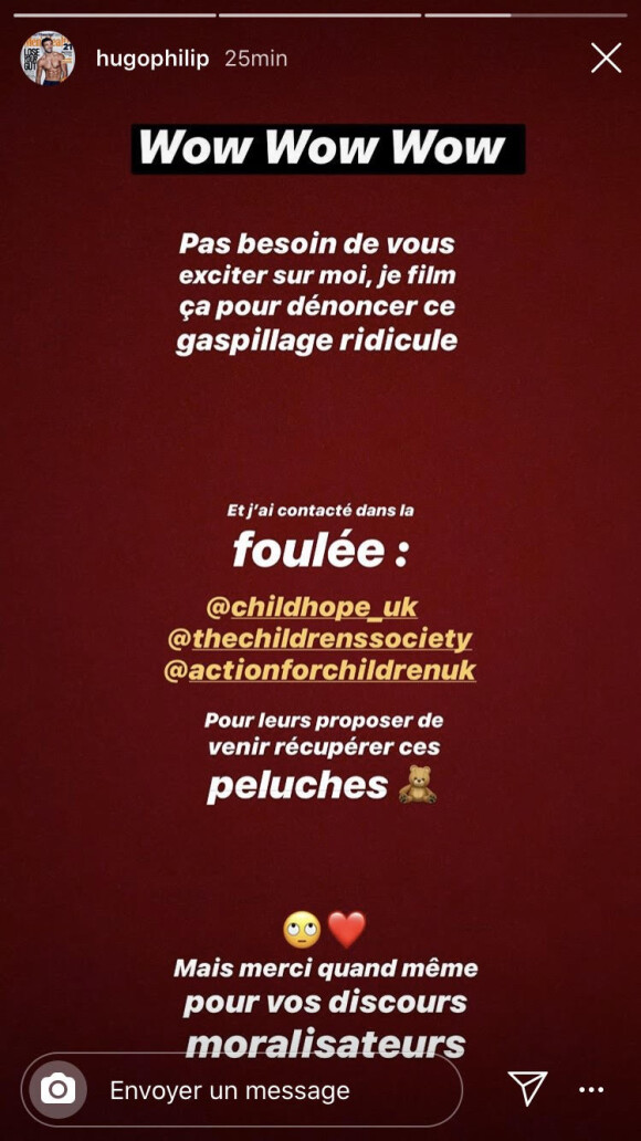 Hugo Philip s'explique après un dérapage sur Instagram - 30 décembre 2019