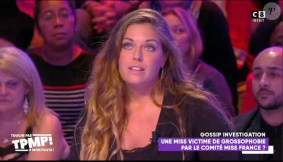 Amandine Billoux sur le plateau de TPMP le 11 octobre 2019.