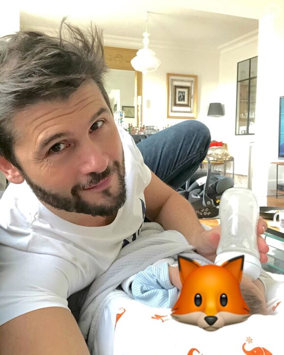 Christophe Beaugrand dévoile des images de son fils Valentin sur Instagram- Décembre 2019.