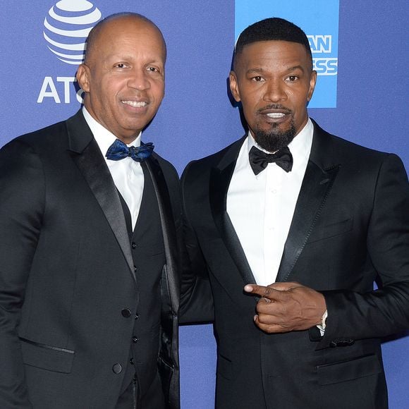 Bryan Stevenson, Jaime Foxx  - Photocall d'ouverture de la 31e édition du "Palm Springs Film Festival Film Awards" au Palm Springs Convention Center à Los Angeles, le 2 janvier 2020.