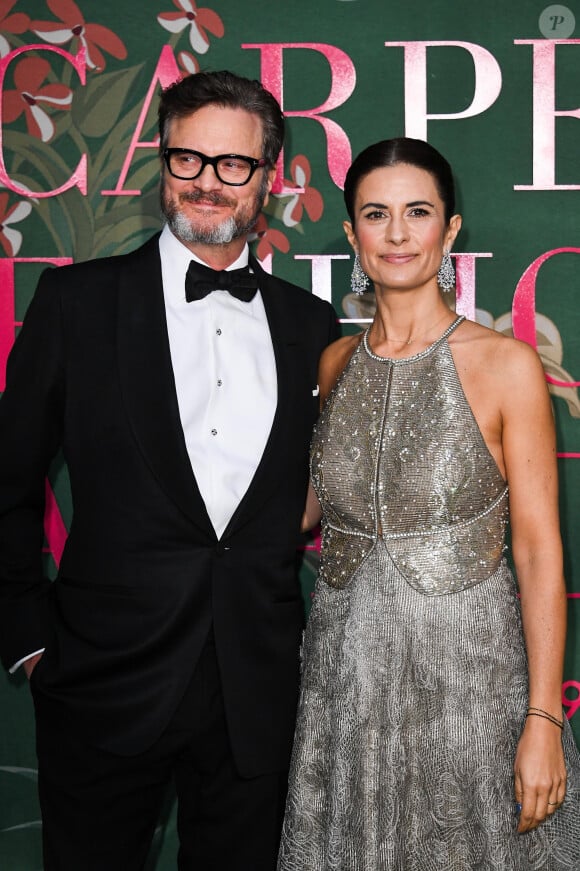 Colin Firth et Livia Giuggioli Firth lors de la cérémonie des "Green Carpet Fashion Awards" au théâtre La Scala lors de la fashion week à Milan, le 22 septembre 2019.
