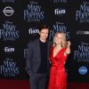 Topher Grace et sa femme Ashley Hinshaw à la première de "Mary Poppins Returns" au Dolby Theatre à Los Angeles, le 29 novembre 2018.