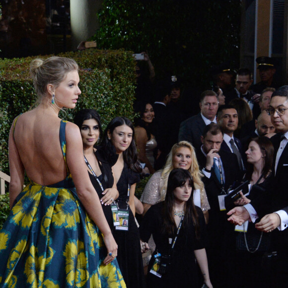 Taylor Swift assiste aux 77e Golden Globes à l'hôtel Beverly Hilton. Beverly Hills, Los Angeles, le 5 janvier 2020.