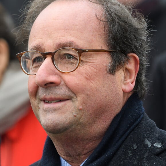 François Hollande - Cérémonie du 101ème anniversaire de l'Armistice à l'Arc de Triomphe à Paris le 11 novembre 2019. © Jacques Witt/Pool/Bestimage