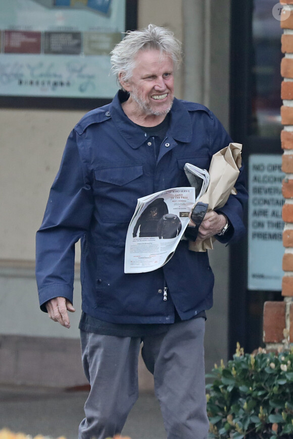 Exclusif - Gary Busey se promène dans les rues de Malibu le 15 février 2019.