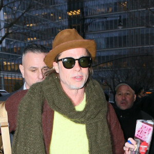 Brad Pitt est de retour à son hôtel à New York le 7 janvier 2020.