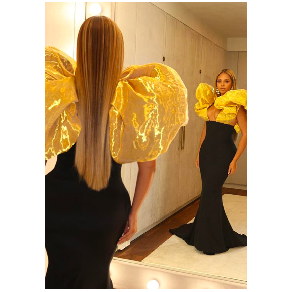 Photo prise lors de la soirée des Golden Globes et publiée sur le compte Instagram de Beyoncé.