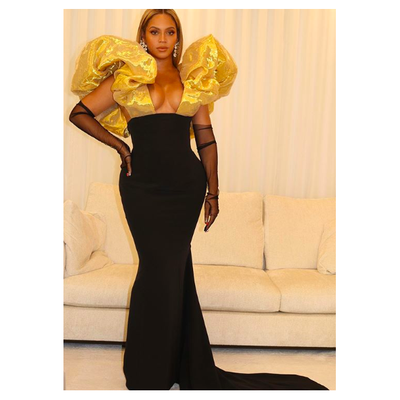 Photo prise lors de la soirée des Golden Globes et publiée sur le compte Instagram de Beyoncé.