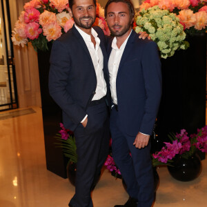 Info - Christophe Beaugrand bientôt papa - Exclusif - Christophe Beaugrand et son mari Ghislain Gerin au cocktail de la 10ème édition du "Global Gift Gala" à l'hôtel Four Seasons George V à Paris, le 3 juin 2019. © Cyril Moreau/Global Gift Foundation/Bestimage