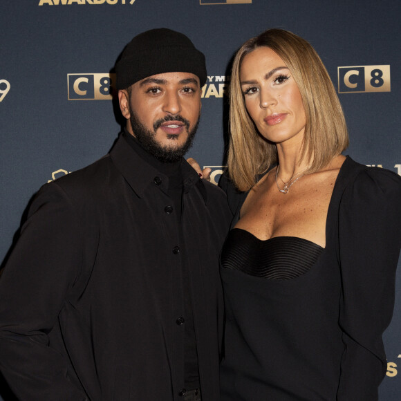 Exclusif - Slimane et Vitaa au photocall de la 1ère édition des "Olympia Awards", cérémonie récompensant des artistes de la musique et de l'humour, présentée par A. de Caunes à l'Olympia. Paris, le 11 décembre 2019. © Tribeca-Gorassini/Bestimage