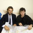  Thierry Sabine et Daniel Balavoine, le 10 décembre 1985.  