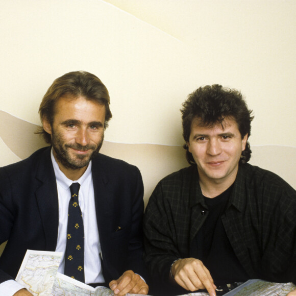 Thierry Sabine et Daniel Balavoine, le 10 décembre 1985. 