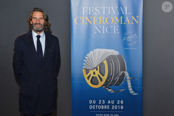 Frédéric Beigbeder durant la soirée d'ouverture de la 1ere éditon du Festival Ciné Roman à Nice le 23 octobre 2019. © Bruno Bebert/Bestimage