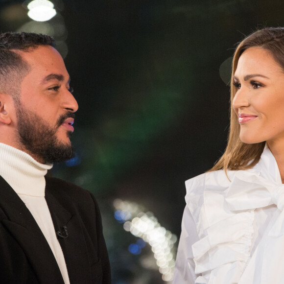 Exclusif - Slimane, Vitaa - Enregistrement de l'émission "Toute la musique qu'on aime", qui sera diffusée le 31 décembre sur TF1, sur la péniche "Crystal II" à Paris. Le 9 décembre 2019 © Cyril Moreau / Bestimage