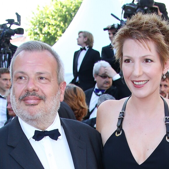 Natacha Polony et son mari Périco Légasse - Montée des marches du film "Elle" lors du 69ème Festival International du Film de Cannes. Le 21 mai 2016. © Olivier Borde-Cyril Moreau/Bestimage