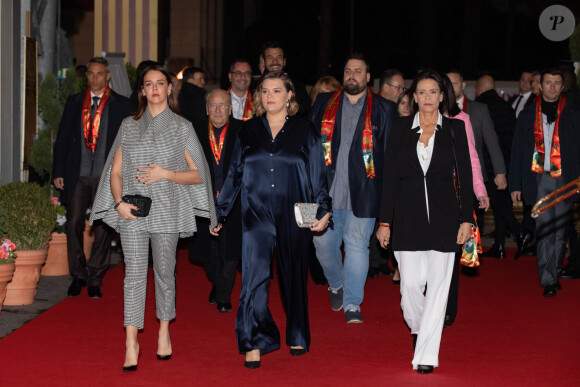 La princesse Stéphanie de Monaco assistait le 18 janvier 2020 avec ses filles Pauline Ducruet et Camille Gottlieb à la troisième soirée du 44e Festival international du cirque de Monte-Carlo sous le chapiteau de l'espace Fontvieille à Monaco. © Olivier Huitel / Pool Restreint Monaco / Bestimage