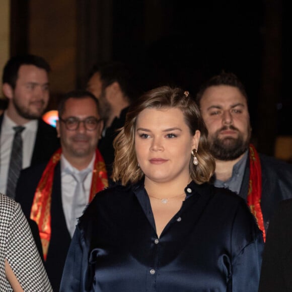 La princesse Stéphanie de Monaco assistait le 18 janvier 2020 avec ses filles Pauline Ducruet et Camille Gottlieb à la troisième soirée du 44e Festival international du cirque de Monte-Carlo sous le chapiteau de l'espace Fontvieille à Monaco. © Olivier Huitel / Pool Restreint Monaco / Bestimage