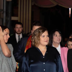 La princesse Stéphanie de Monaco assistait le 18 janvier 2020 avec ses filles Pauline Ducruet et Camille Gottlieb à la troisième soirée du 44e Festival international du cirque de Monte-Carlo sous le chapiteau de l'espace Fontvieille à Monaco. © Olivier Huitel / Pool Restreint Monaco / Bestimage