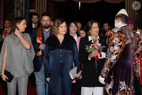 La princesse Stéphanie de Monaco assistait le 18 janvier 2020 avec ses filles Pauline Ducruet et Camille Gottlieb à la troisième soirée du 44e Festival international du cirque de Monte-Carlo sous le chapiteau de l'espace Fontvieille à Monaco. © Olivier Huitel / Pool Restreint Monaco / Bestimage
