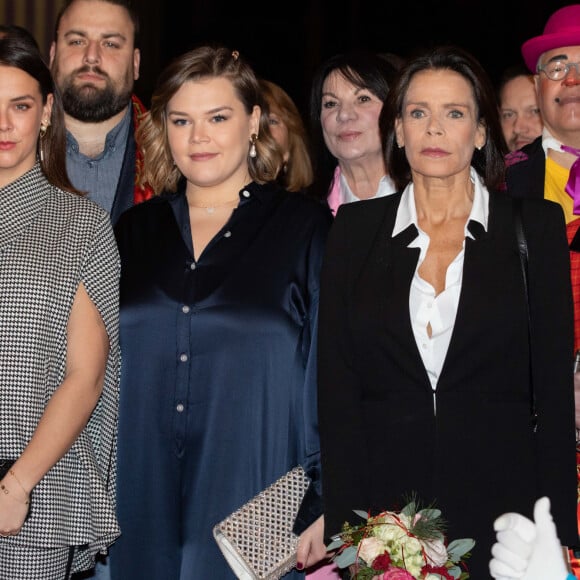 La princesse Stéphanie de Monaco assistait le 18 janvier 2020 avec ses filles Pauline Ducruet et Camille Gottlieb à la troisième soirée du 44e Festival international du cirque de Monte-Carlo sous le chapiteau de l'espace Fontvieille à Monaco. © Olivier Huitel / Pool Restreint Monaco / Bestimage