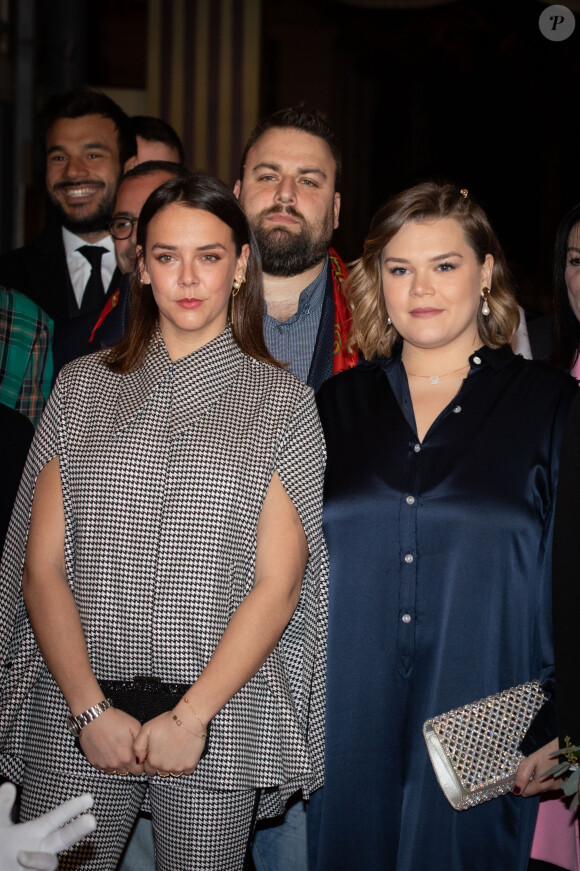 La princesse Stéphanie de Monaco assistait le 18 janvier 2020 avec ses filles Pauline Ducruet et Camille Gottlieb à la troisième soirée du 44e Festival international du cirque de Monte-Carlo sous le chapiteau de l'espace Fontvieille à Monaco. © Olivier Huitel / Pool Restreint Monaco / Bestimage