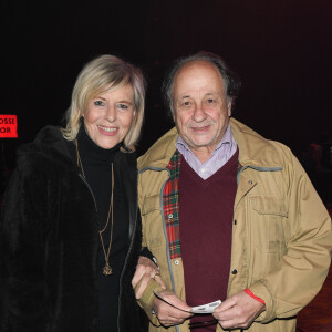 Chantal Ladesou avec son mari Michel Ansault - People en backstage lors du deuxième jour du concert de Patrick Bruel lors de sa tournée "Ce soir on sort..." à Paris La Défense Arena le 7 décembre 2019. © Coadic Guirec/Bestimage