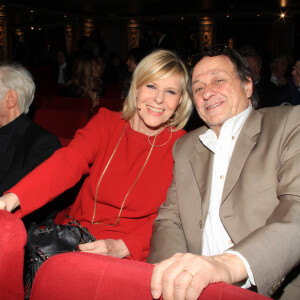 Exclusif - Chantal Ladesou et son mari Michel Ansault - Edouard Nahum fête son 60ème anniversaire au Musée Grévin à Paris le 26 mars 2019. © Philippe Baldini/Bestimage
