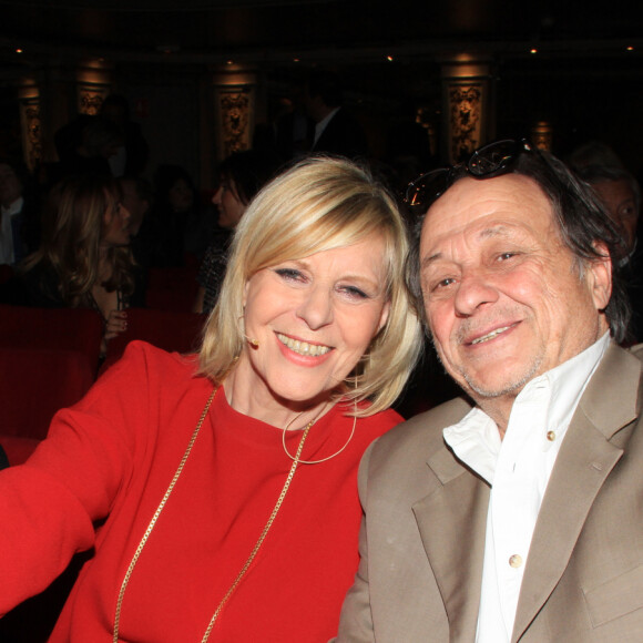 Exclusif - Chantal Ladesou et son mari Michel Ansault - Edouard Nahum fête son 60ème anniversaire au Musée Grévin à Paris le 26 mars 2019. © Philippe Baldini/Bestimage