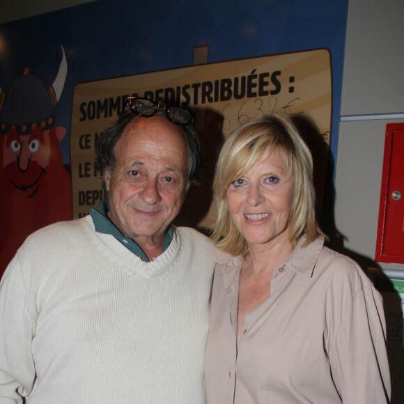 Exclusif - Chantal Ladesou et son mari Michel Ansault au Centre de Congrès Les Atlantes aux Sables-d'Olonne le 27 juillet 2018. © Philippe Baldini/Bestimage