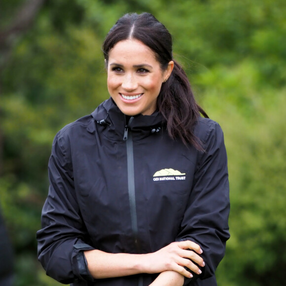 Meghan Markle, duchesse de Sussex, à l'inauguration d'un site de 20 hectares pour The Queen's Commonwealth Canopy à Auckland, Nouvelle-Zélande, le 30 octobre 2018.