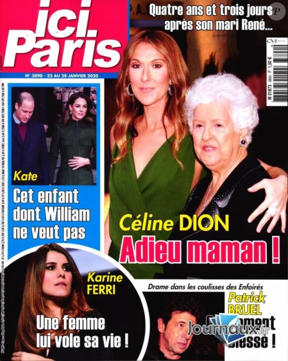 Couverture du magazine "Ici Paris" du 22 janvier 2020.