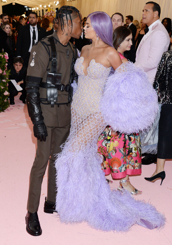 Kylie Jenner et son compagnon Travis Scott - Arrivées des people à la 71ème édition du MET Gala (Met Ball, Costume Institute Benefit) sur le thème "Camp: Notes on Fashion" au Metropolitan Museum of Art à New York, le 6 mai 2019