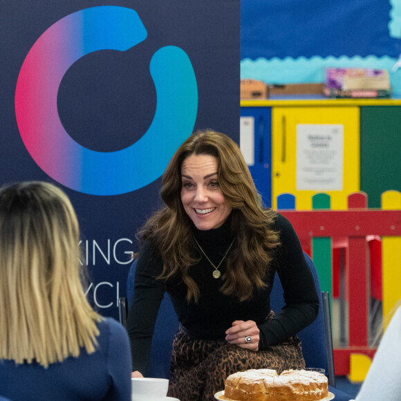 Kate Middleton, duchesse de Cambridge, visite la prison pour femmes HM Send à Woking le 22 janvier 2020.