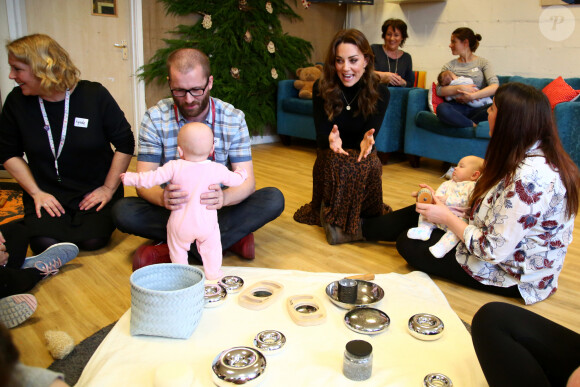 Kate Catherine Middleton, duchesse de Cambridge, en visite au centre pour enfants "Ely & Caerau" à Cardiff. Le 22 janvier 2020