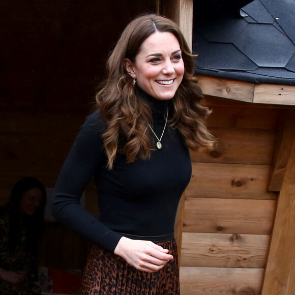 Kate Catherine Middleton, duchesse de Cambridge, en visite au centre pour enfants "Ely & Caerau" à Cardiff. Le 22 janvier 2020